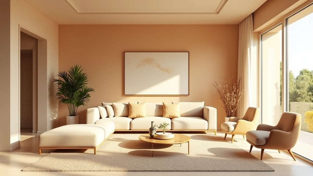 Luxury interior with neutral color palette